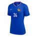 Echipament fotbal Franţa Ibrahima Konate #24 Tricou Acasa European 2024 pentru femei maneca scurta